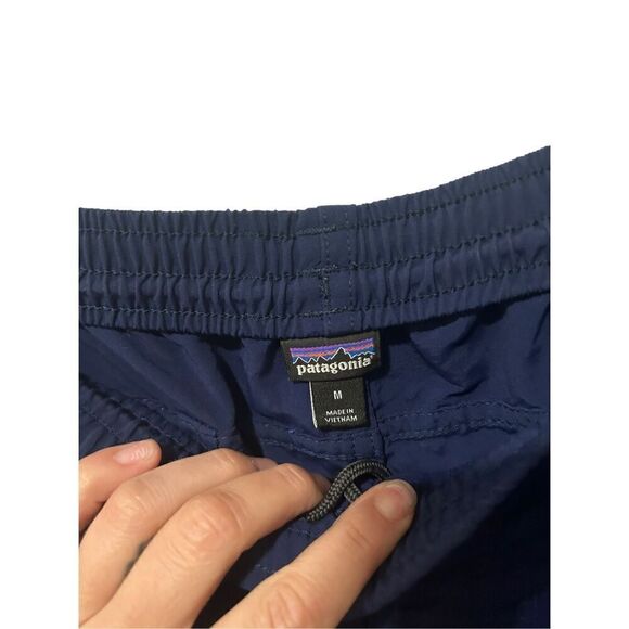 Patagonia Elastic Waist With Drawstring Recycled Nylon Jogger Pants Blue Medium - Picture 2 of 15